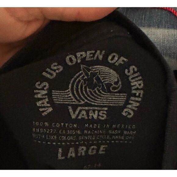 Vans Graphic Print Black T-Shirt. #Skater. Size Large - Picture 2 of 5